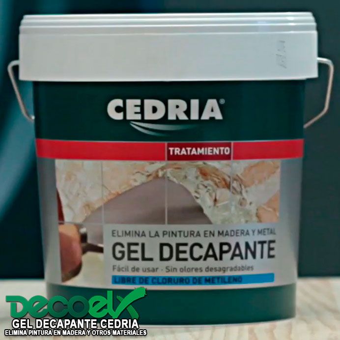 Cedria Gel Decapante de pinturas Respetando el medio Ambiente.