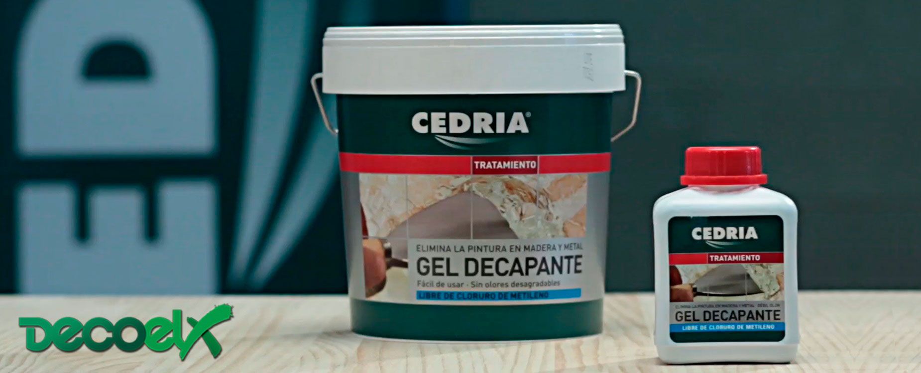 Cedria Gel Decapante de pinturas Respetando el medio Ambiente.