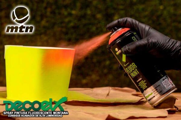 Spray mtn pro pintura fluor 400ml Aplicacion