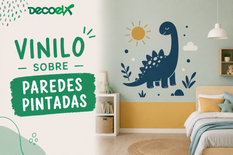 vinilo sobre paredes pintadas